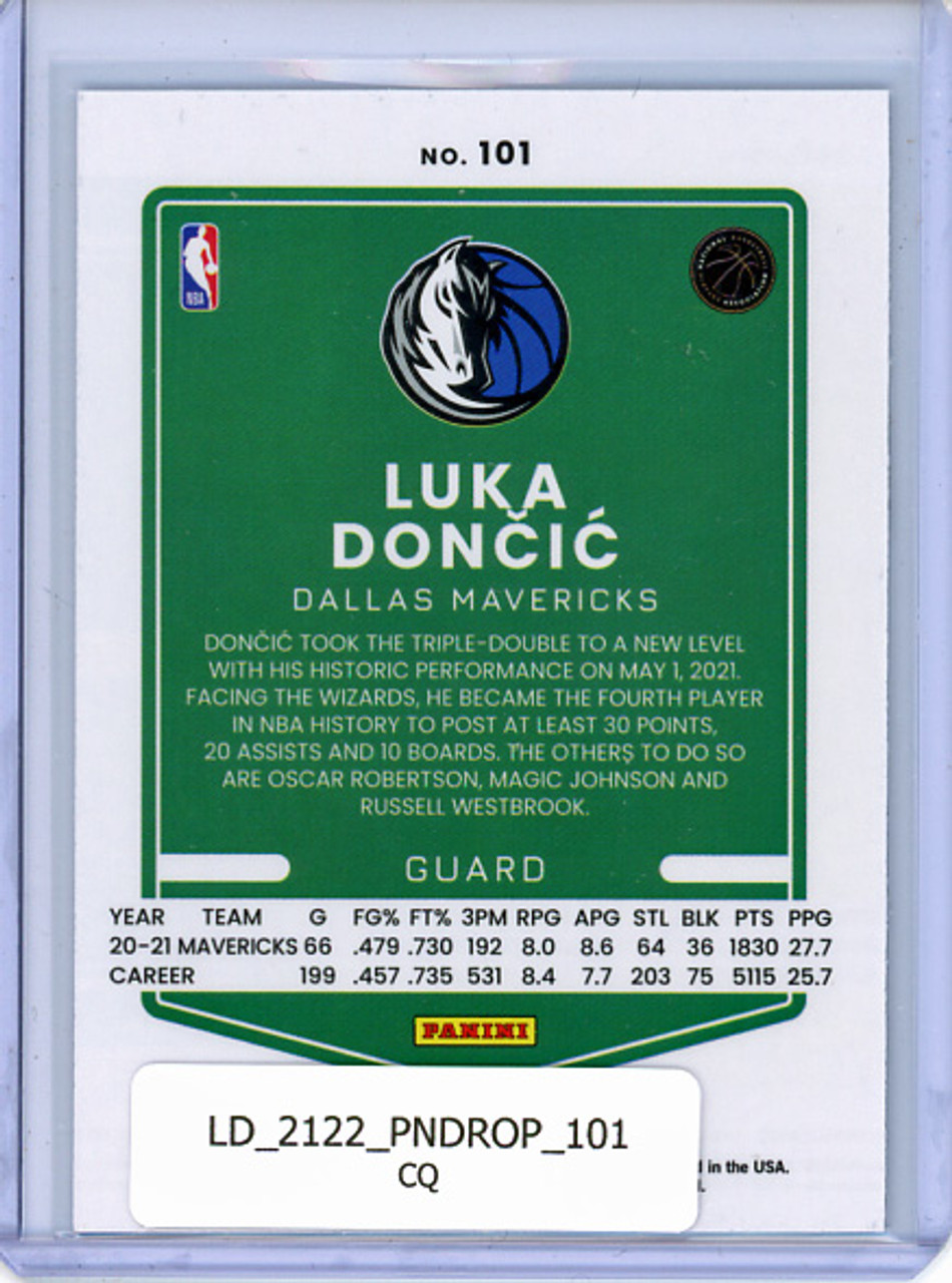 Luka Doncic 2021-22 Donruss Optic #101 (CQ)