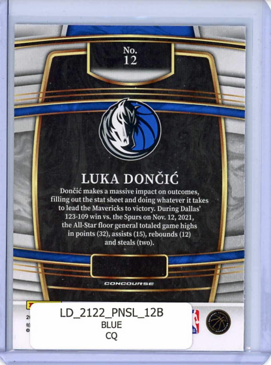 Luka Doncic 2021-22 Select #12 Concourse Blue (CQ)