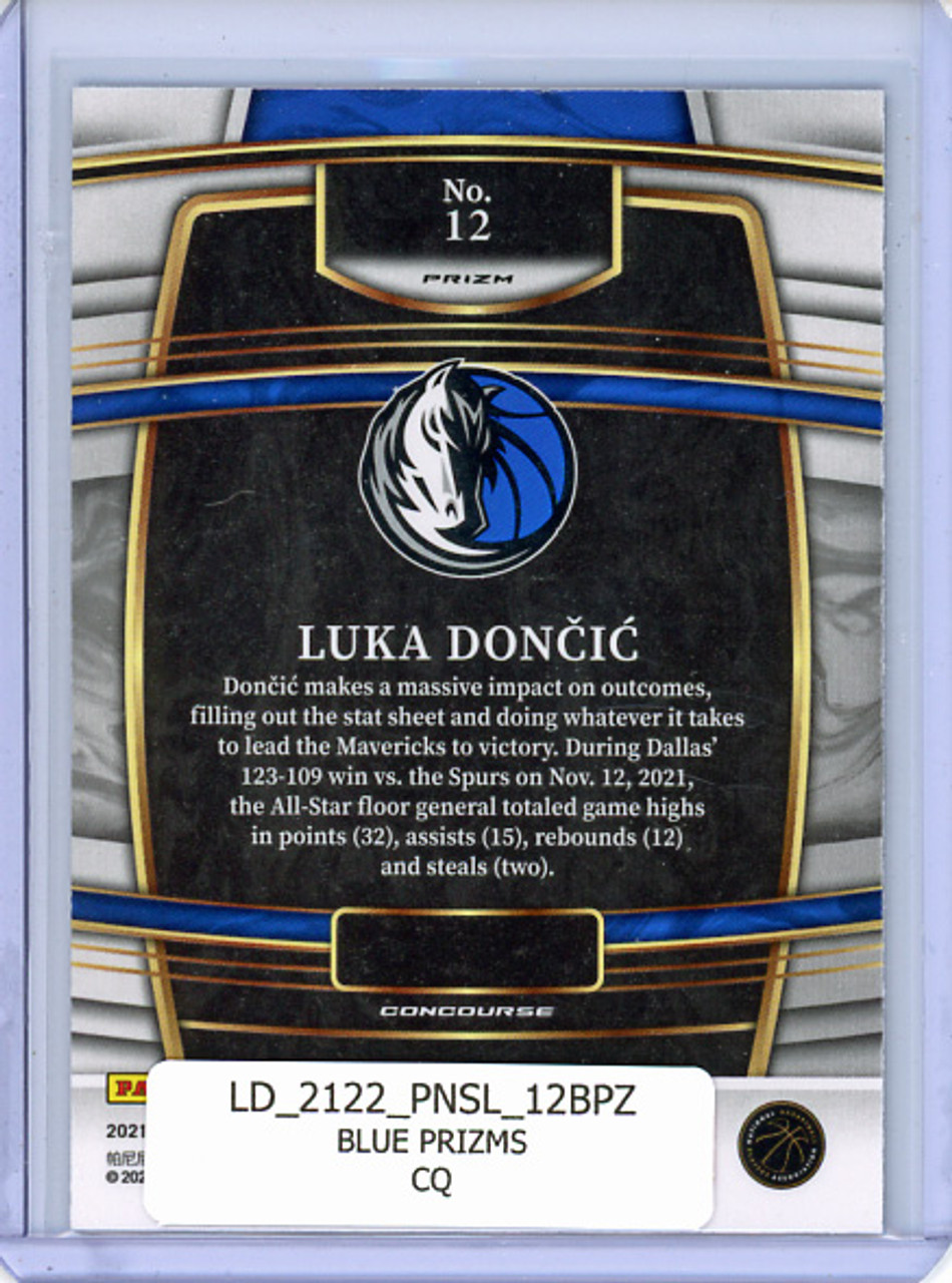 Luka Doncic 2021-22 Select #12 Concourse Blue Prizms (CQ)