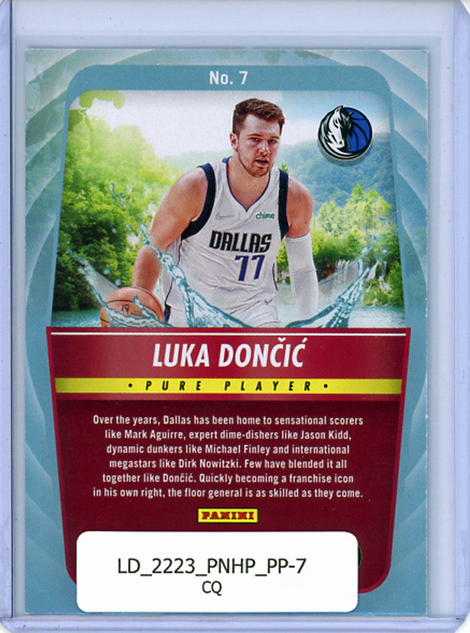 Luka Doncic 2022-23 Hoops, Pure Players #7 (CQ)