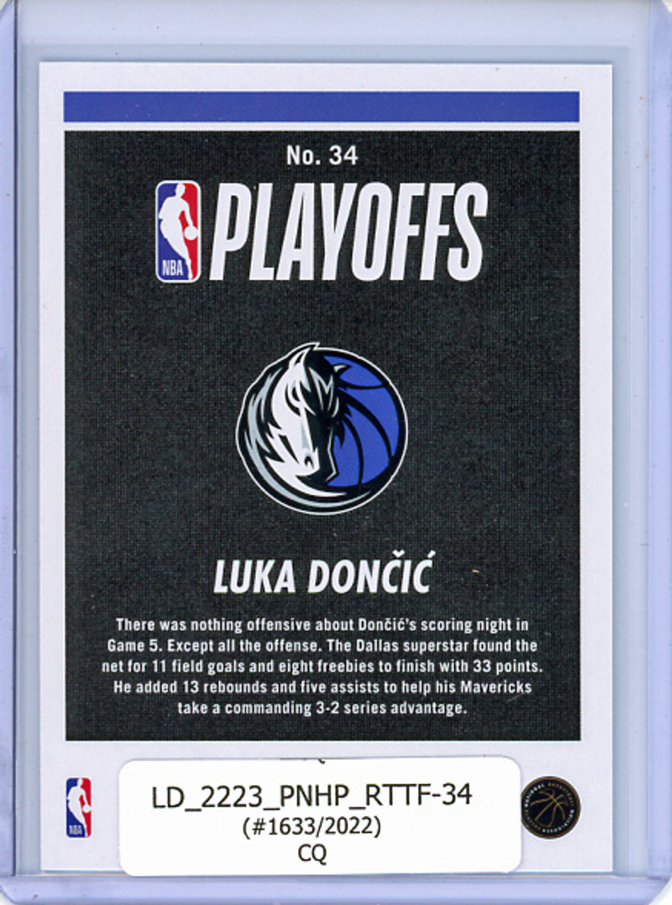 Luka Doncic 2022-23 Hoops, Road to the Finals #34 First Round (#1633/2022) (CQ)