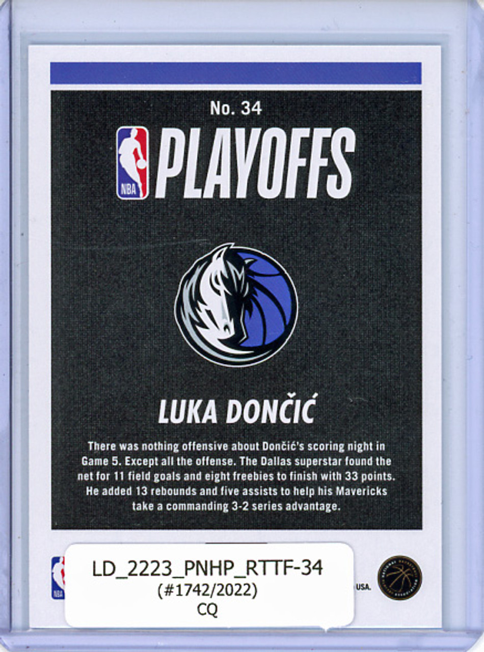 Luka Doncic 2022-23 Hoops, Road to the Finals #34 First Round (#1742/2022) (CQ)