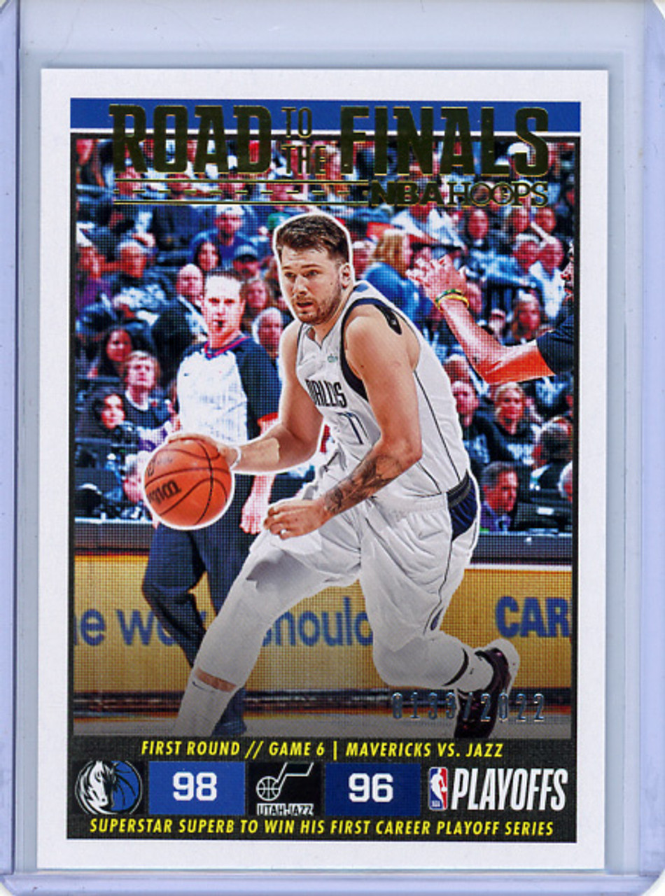 Luka Doncic 2022-23 Hoops, Road to the Finals #42 First Round (#0133/2022) (CQ)