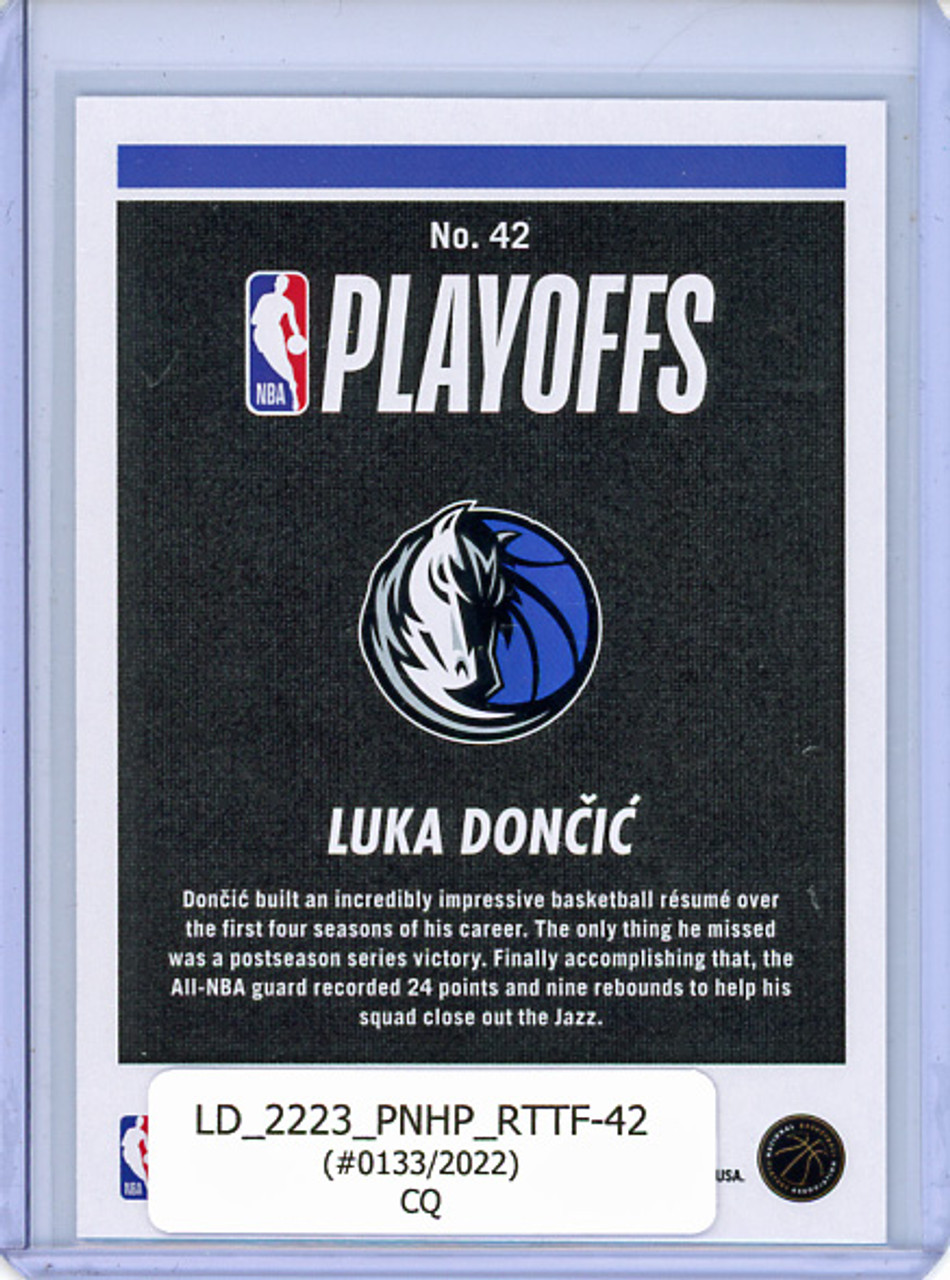 Luka Doncic 2022-23 Hoops, Road to the Finals #42 First Round (#0133/2022) (CQ)