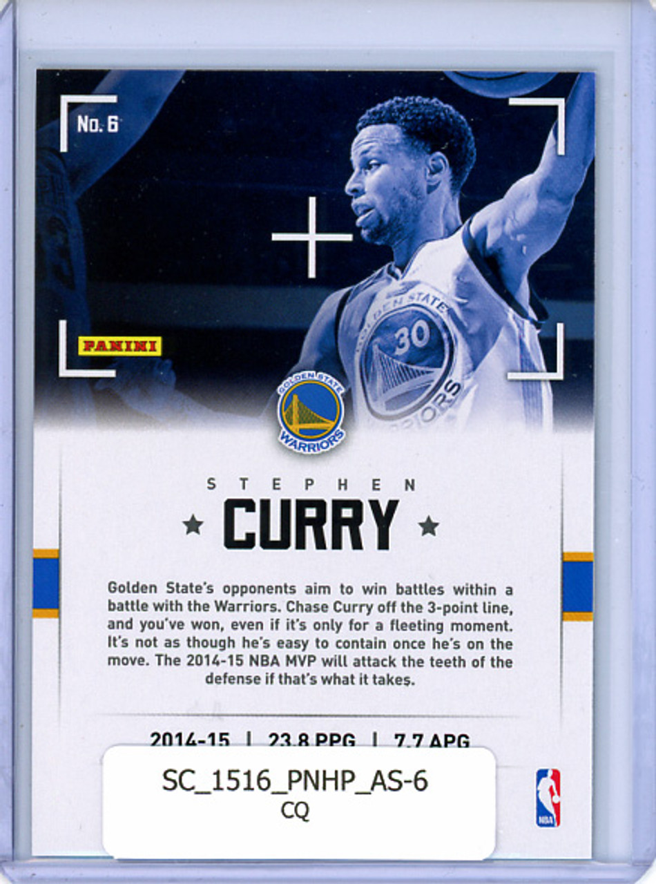 Stephen Curry 2015-16 Hoops, Action Shots #6 (CQ)