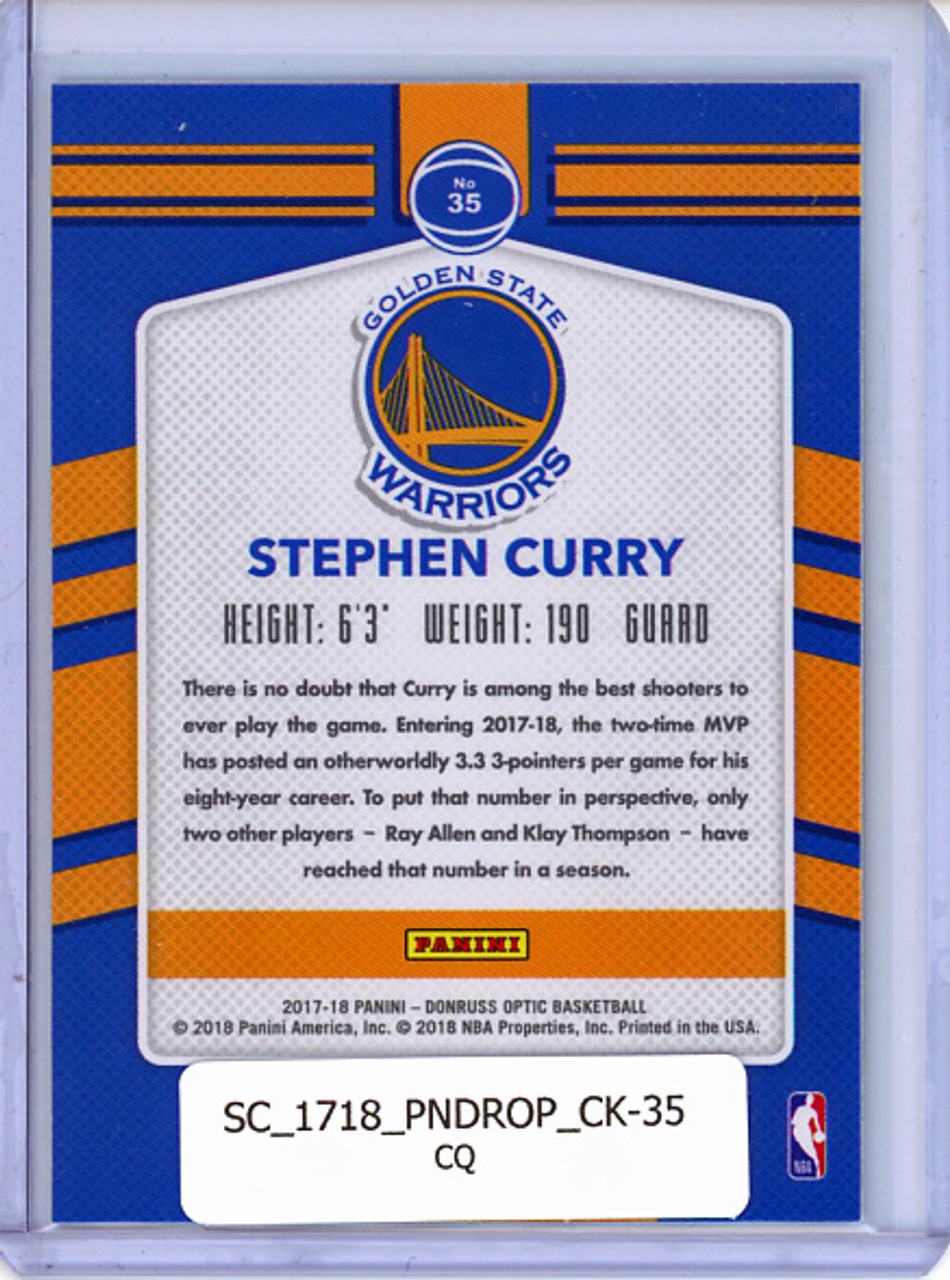 Stephen Curry 2017-18 Donruss Optic, Court Kings #35 (CQ)