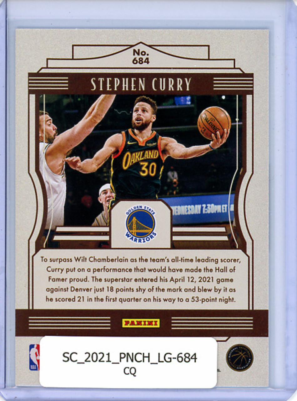 Stephen Curry 2020-21 Chronicles, Legacy #684 (CQ)