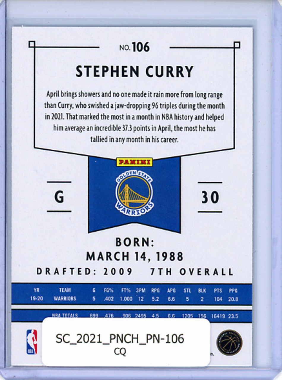 Stephen Curry 2020-21 Chronicles, Panini #106 (CQ)