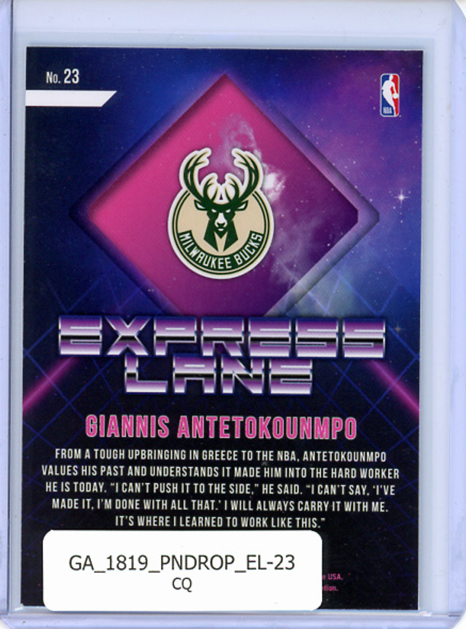 Giannis Antetokounmpo 2018-19 Donruss Optic, Express Lane #23 (CQ)