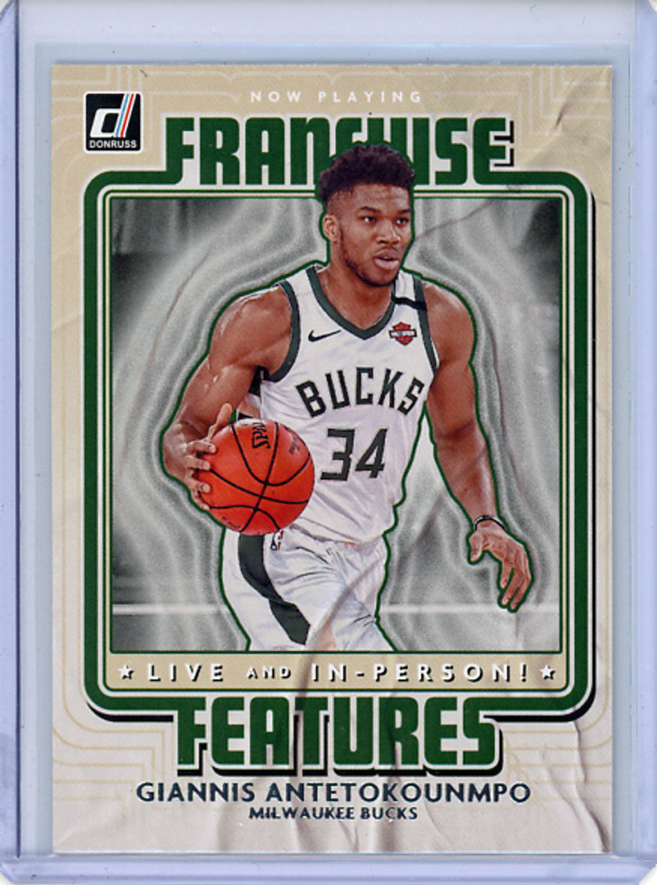 Giannis Antetokounmpo 2020-21 Donruss, Franchise Features #17 (CQ)