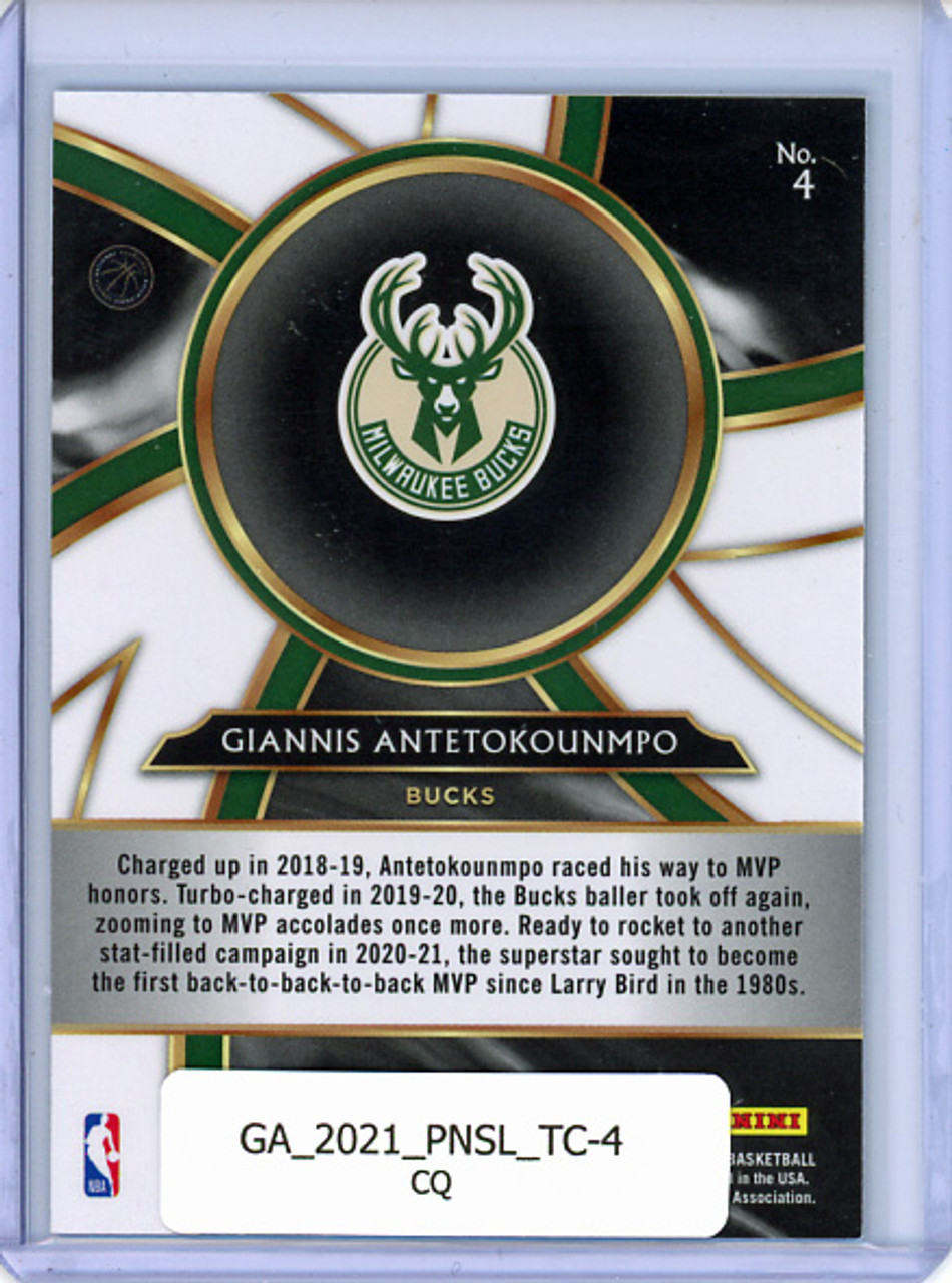 Giannis Antetokounmpo 2020-21 Select, Turbocharged #4 (CQ)