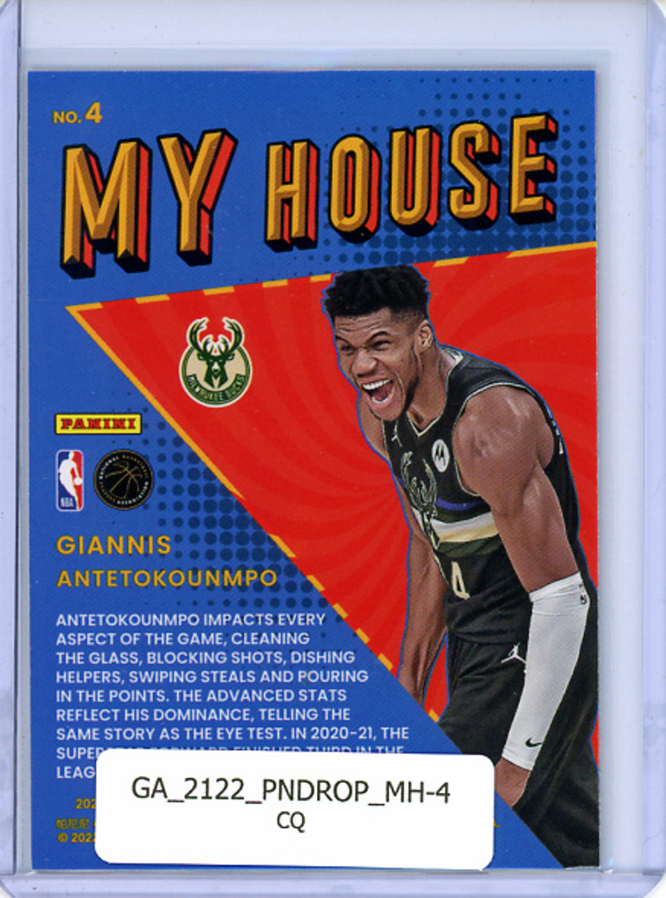 Giannis Antetokounmpo 2021-22 Donruss Optic, My House #4 (CQ)