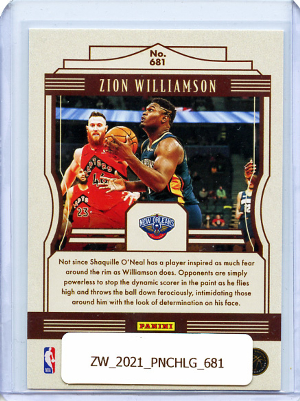 Zion Williamson 2020-21 Chronicles, Legacy #681