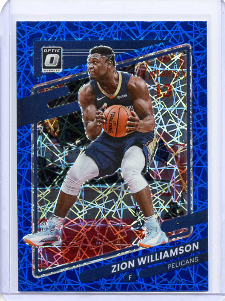 Zion Williamson 2021-22 Donruss Optic #95 Blue Velocity  (1)