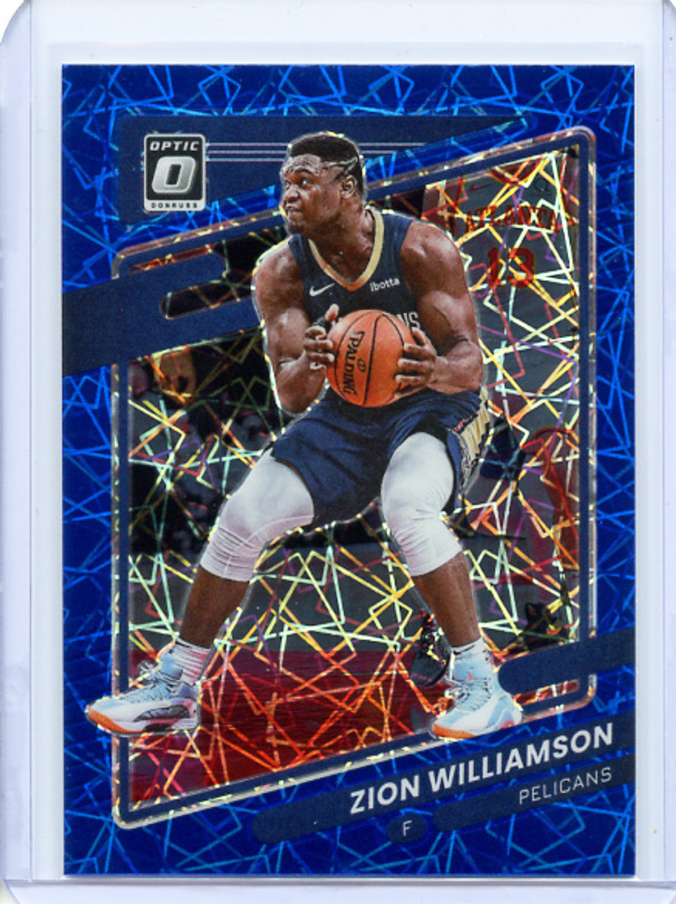 Zion Williamson 2021-22 Donruss Optic #95 Blue Velocity (2)