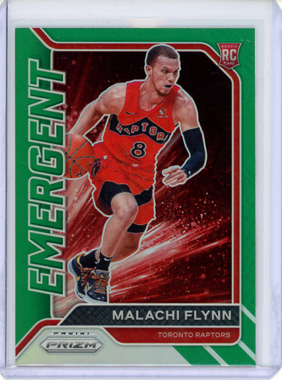 Malachi Flynn 2020-21 Prizm, Emergent #16 Green (CQ)