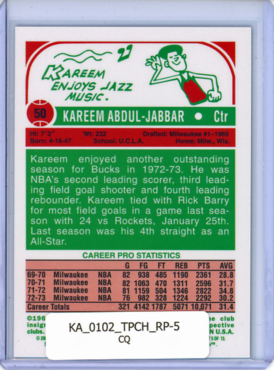 Kareem Abdul-Jabbar 2001-02 Topps Chrome, Kareem Abdul-Jabbar Reprints #5 (CQ)