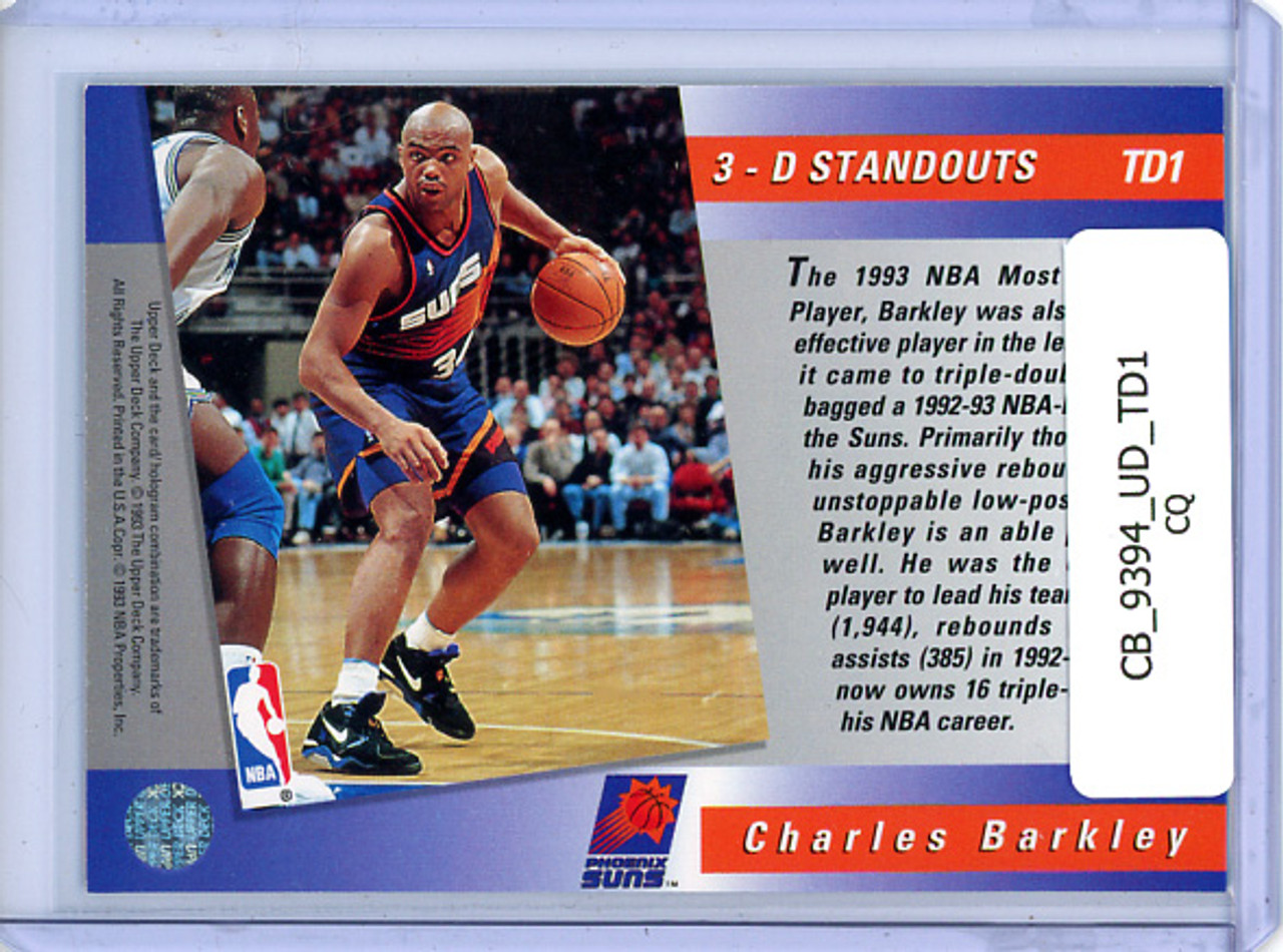 Charles Barkley 1993-94 Upper Deck, Triple Double #TD1 (CQ)