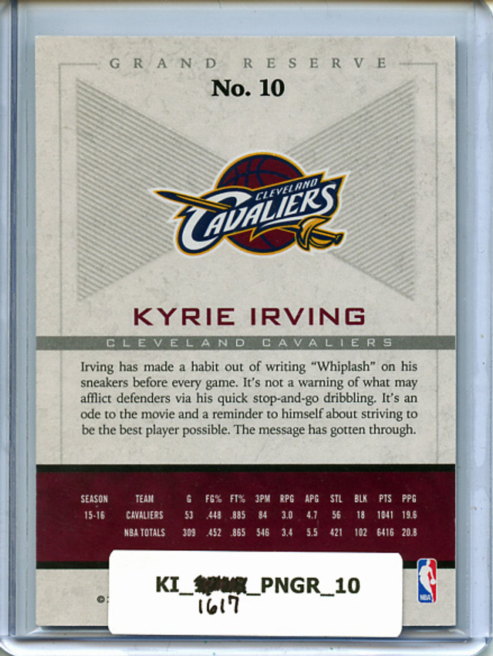 Kyrie Irving 2016-17 Grand Reserve #10
