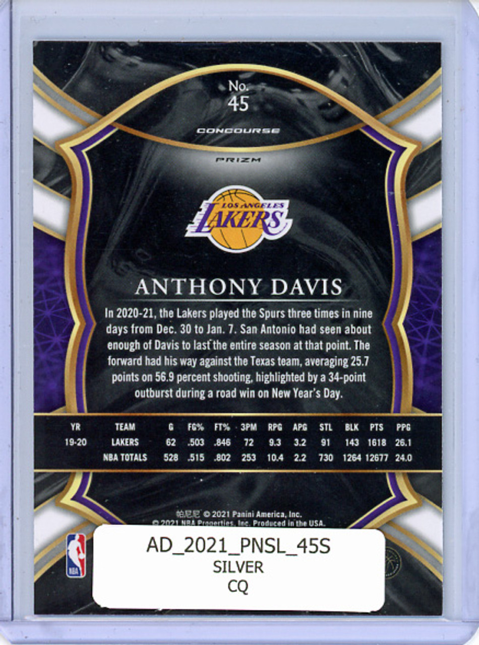 Anthony Davis 2020-21 Select #45 Concourse Silver (CQ)