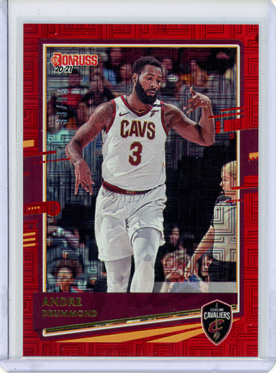 Andre Drummond 2020-21 Donruss #184 Choice Red (#33/99) (CQ)
