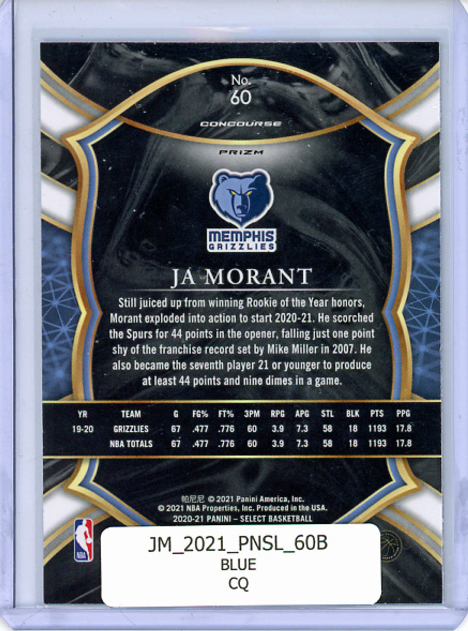 Ja Morant 2020-21 Select #60 Concourse Blue (CQ)