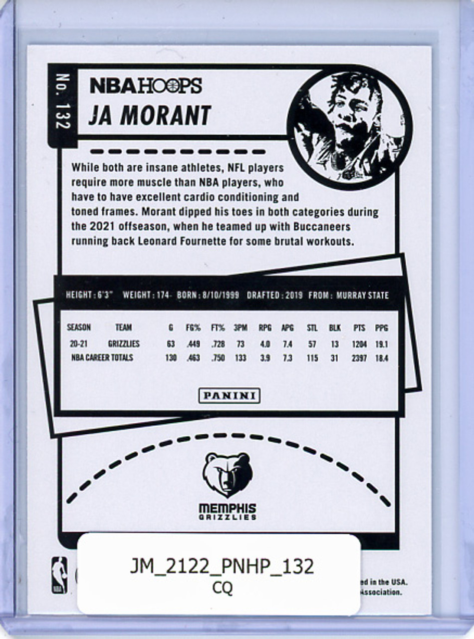 Ja Morant 2021-22 Hoops #132 (CQ)