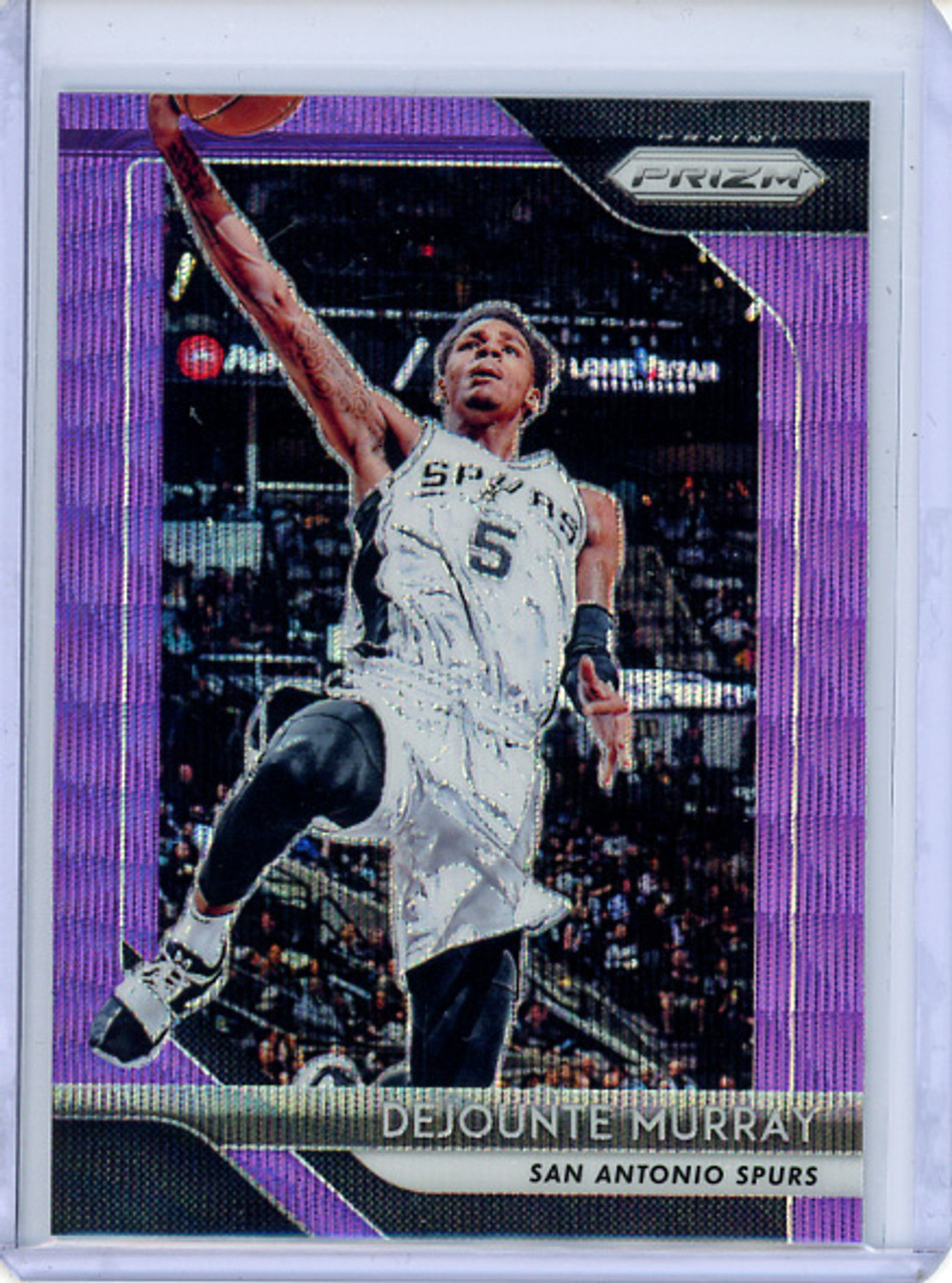 Dejounte Murray 2018-19 Prizm #261 Purple Wave - Print Line (CQ)