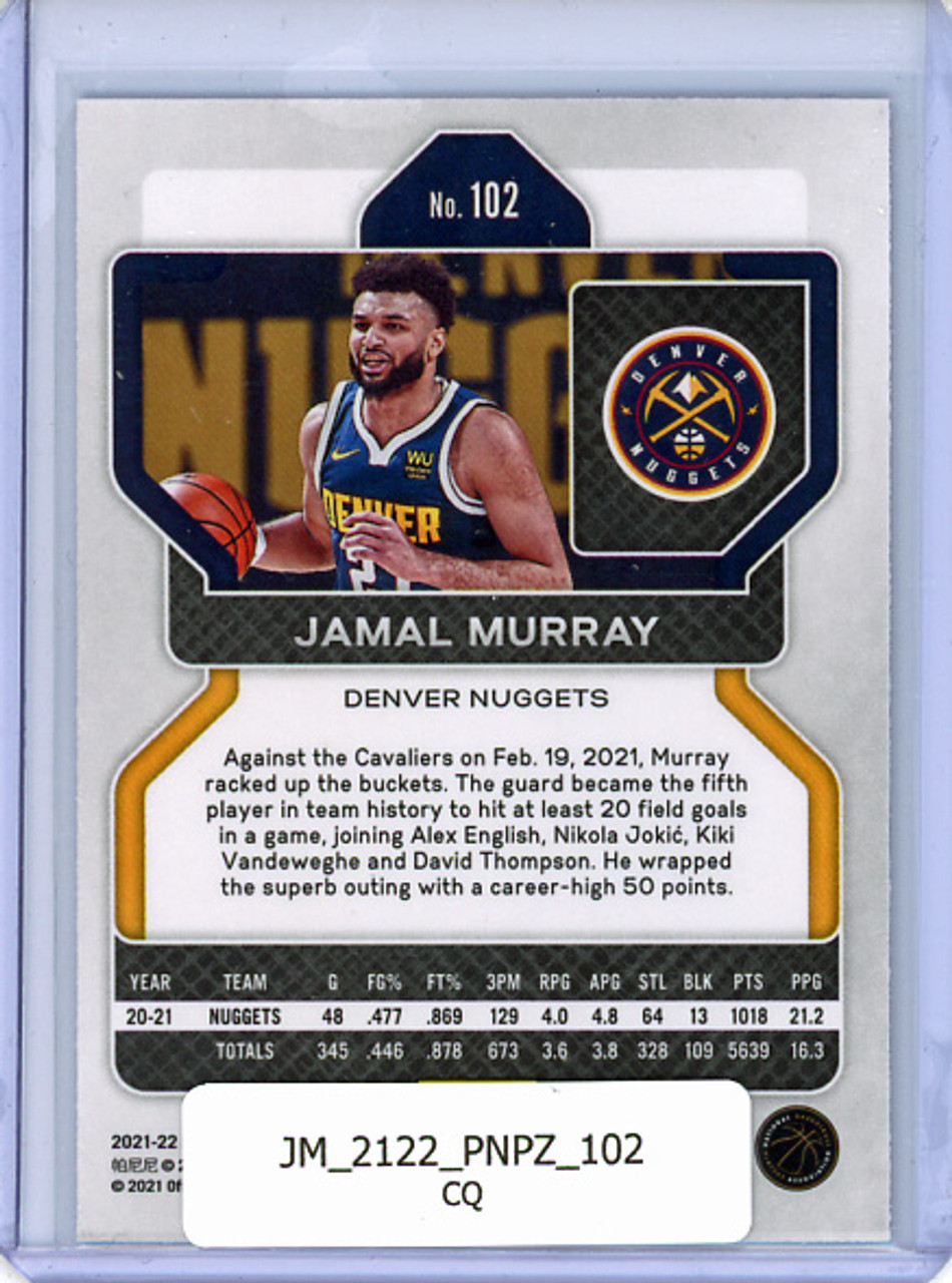 Jamal Murray 2021-22 Prizm #102 (CQ)