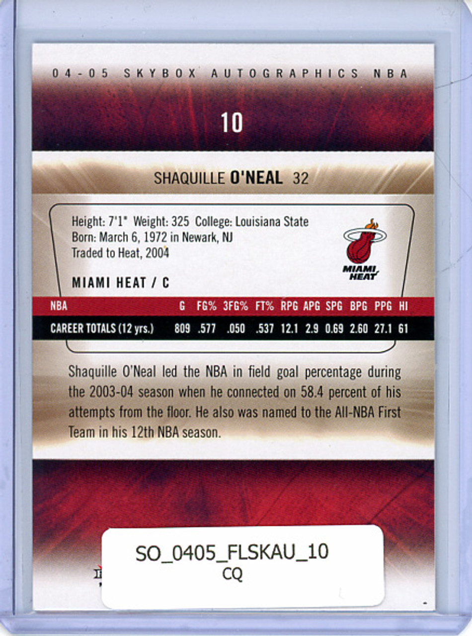 Shaquille O'Neal 2004-05 Skybox Autographics #10 (CQ)