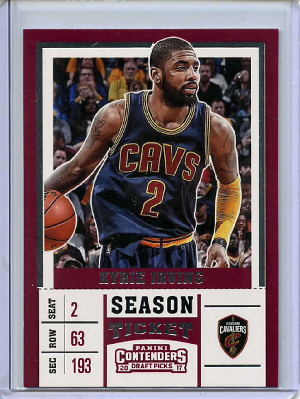 Kyrie Irving 2017-18 Contenders Draft Picks #34A Navy Blue Jersey