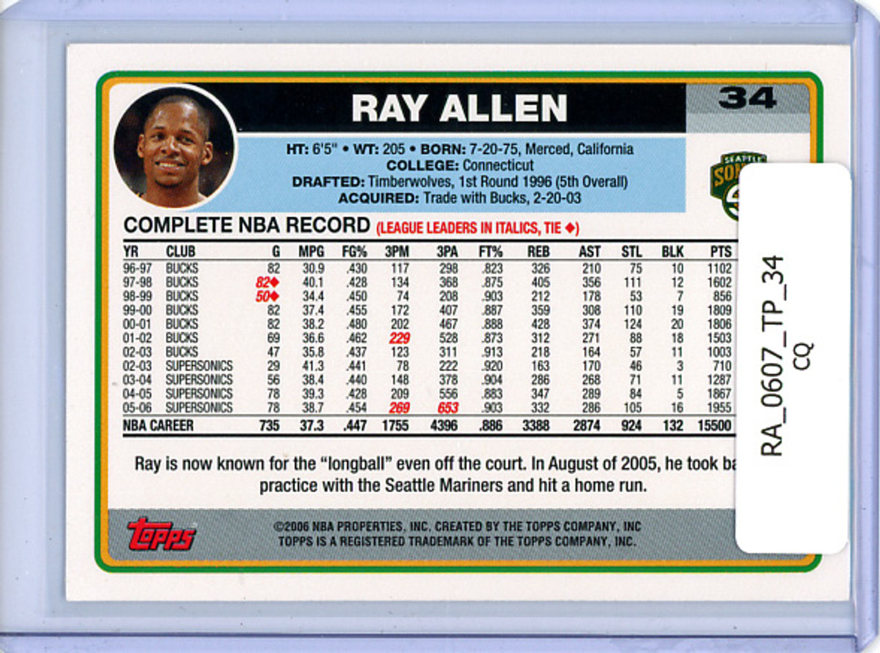 Ray Allen 2006-07 Topps #34 (CQ)