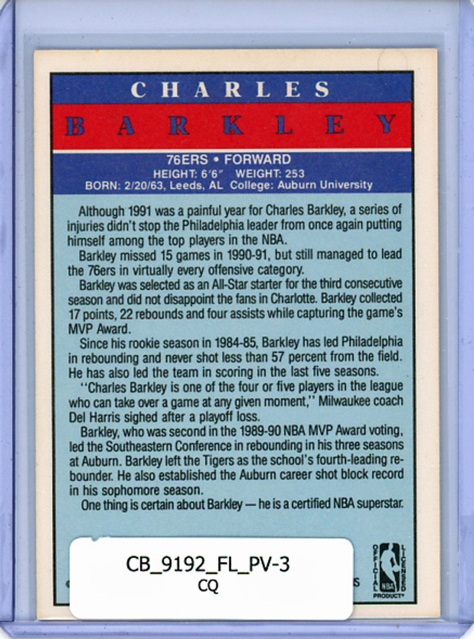 Charles Barkley 1991-92 Fleer, Pro-Visions #3 (CQ)