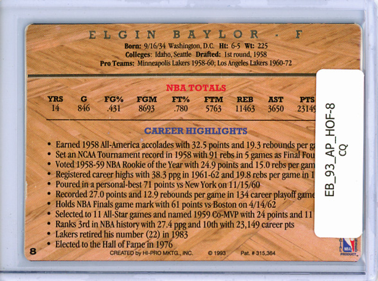 Elgin Baylor 1993 Action Packed Hall of Fame #8 (CQ)