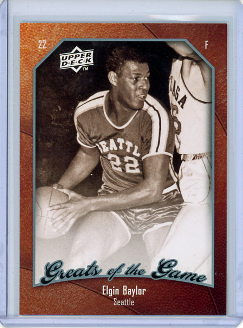 Elgin Baylor 2010 Upper Deck Greats of the Game #57 (CQ)
