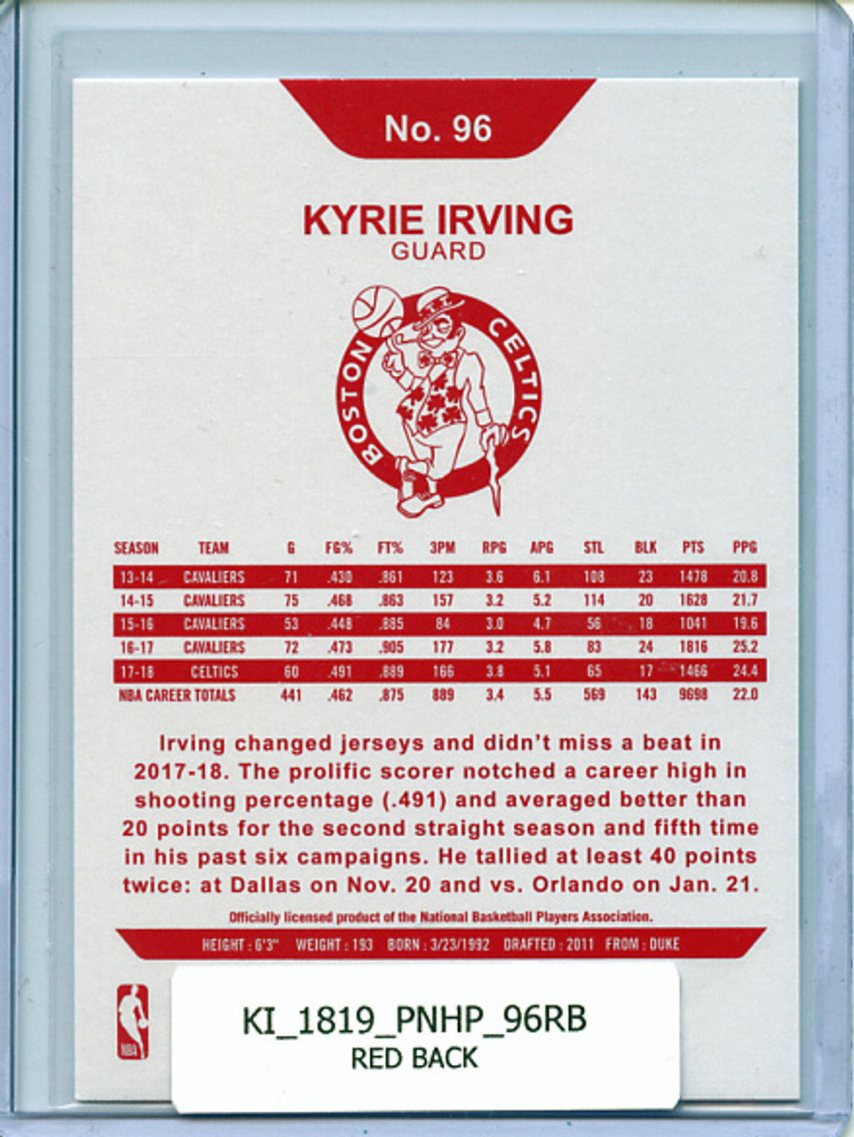 Kyrie Irving 2018-19 Hoops #96 Red Backs