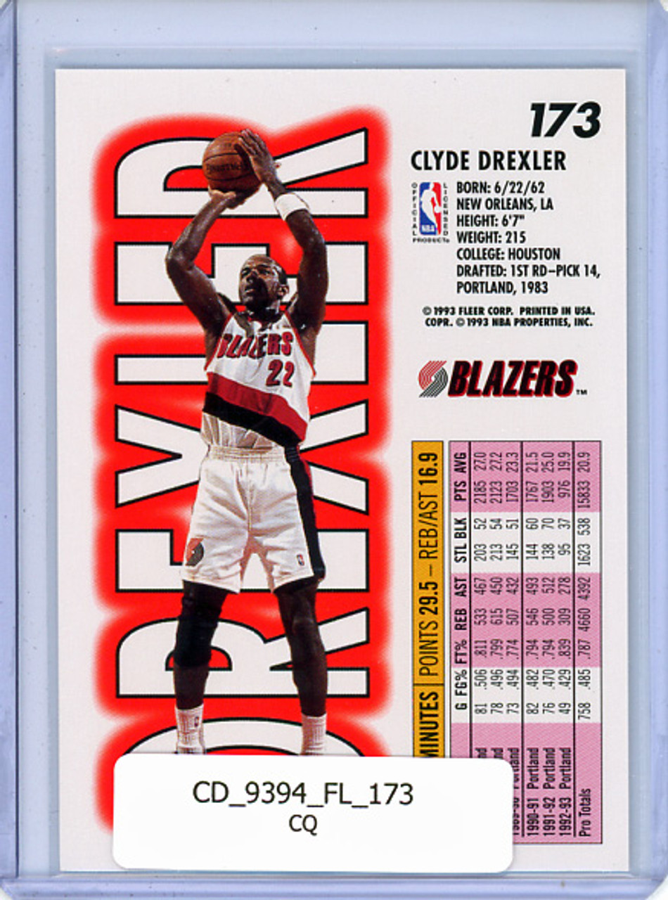 Clyde Drexler 1993-94 Fleer #173 (CQ)