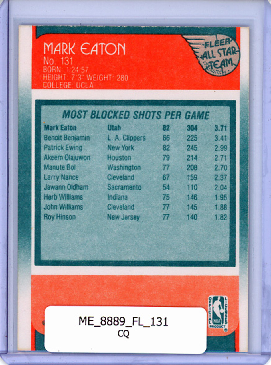 Mark Eaton 1988-89 Fleer #131 All-Star (CQ)