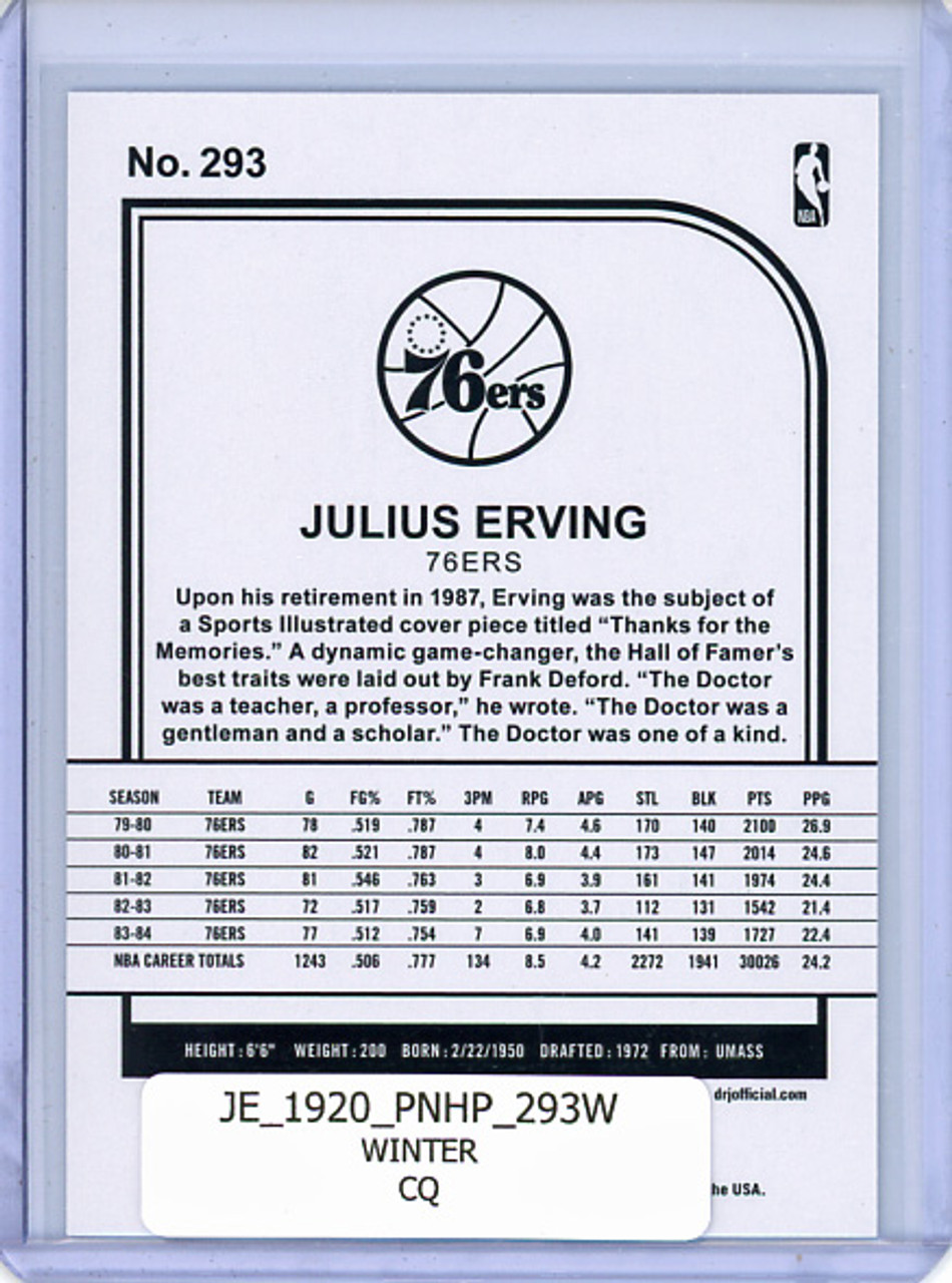 Julius Erving 2019-20 Hoops #293 Tribute Winter (CQ)