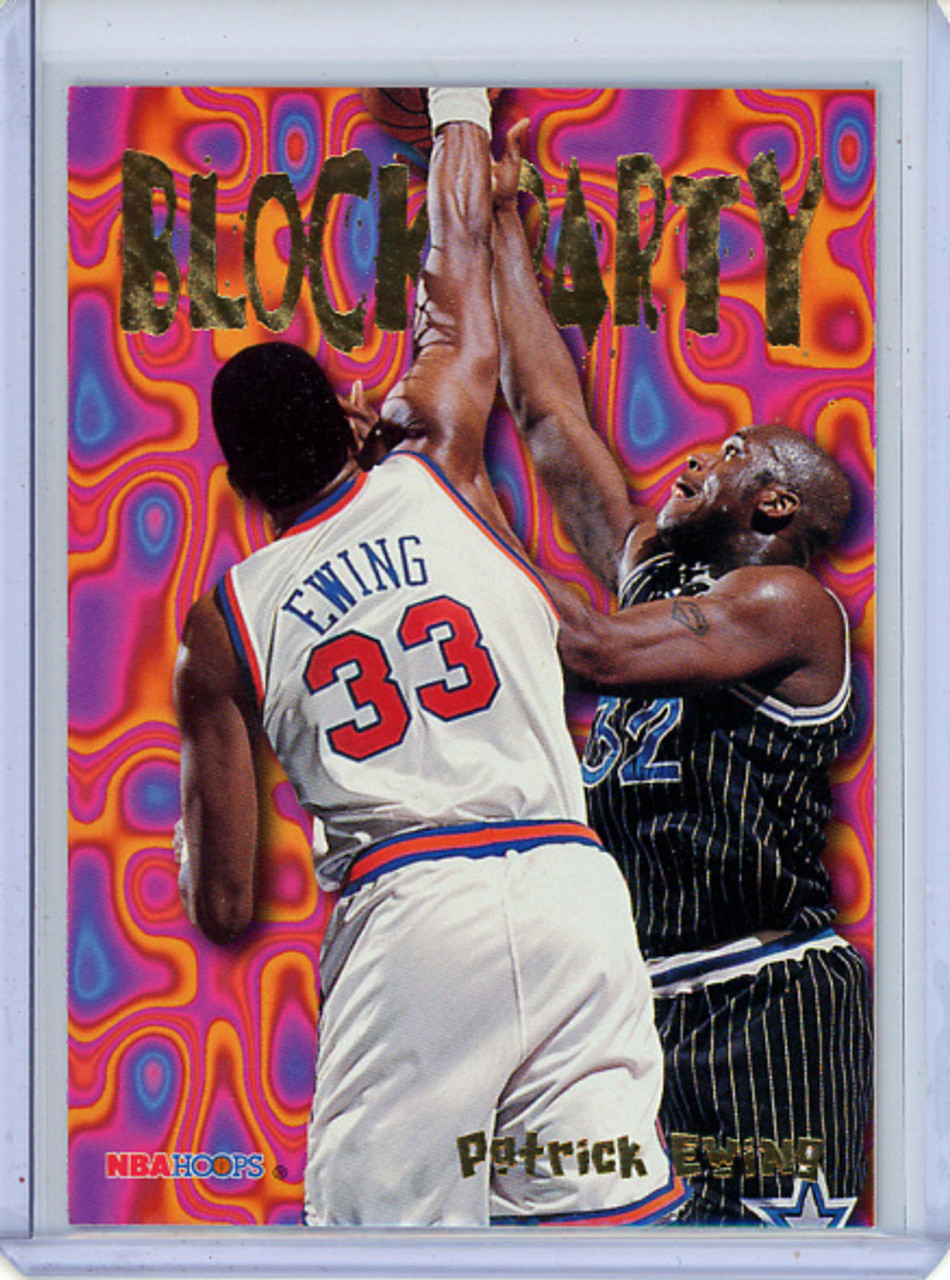 Patrick Ewing 1995-96 Hoops, Block Party #9 (CQ)