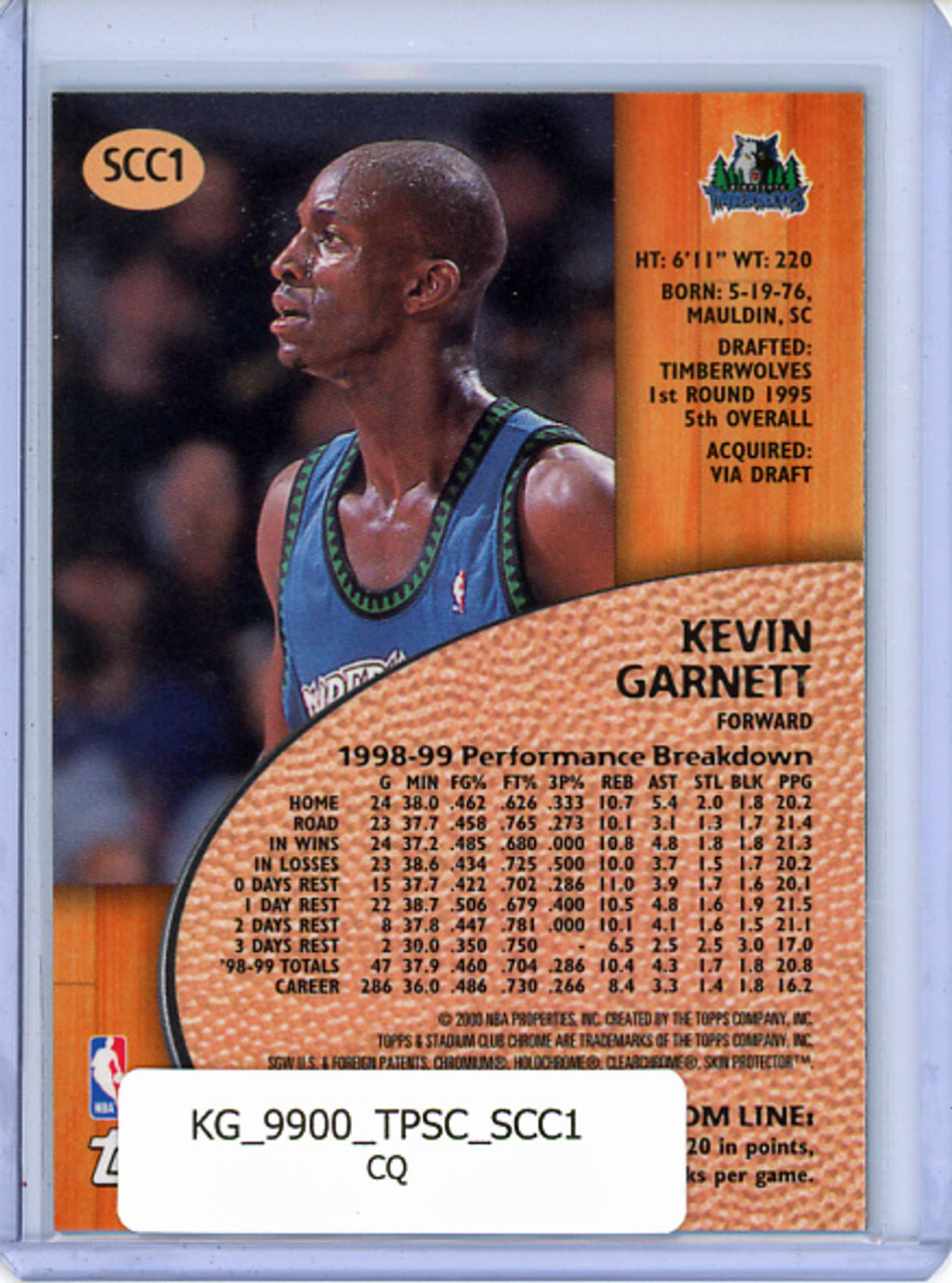 Kevin Garnett 1999-00 Stadium Club, Chrome Previews #SCC1 (CQ)