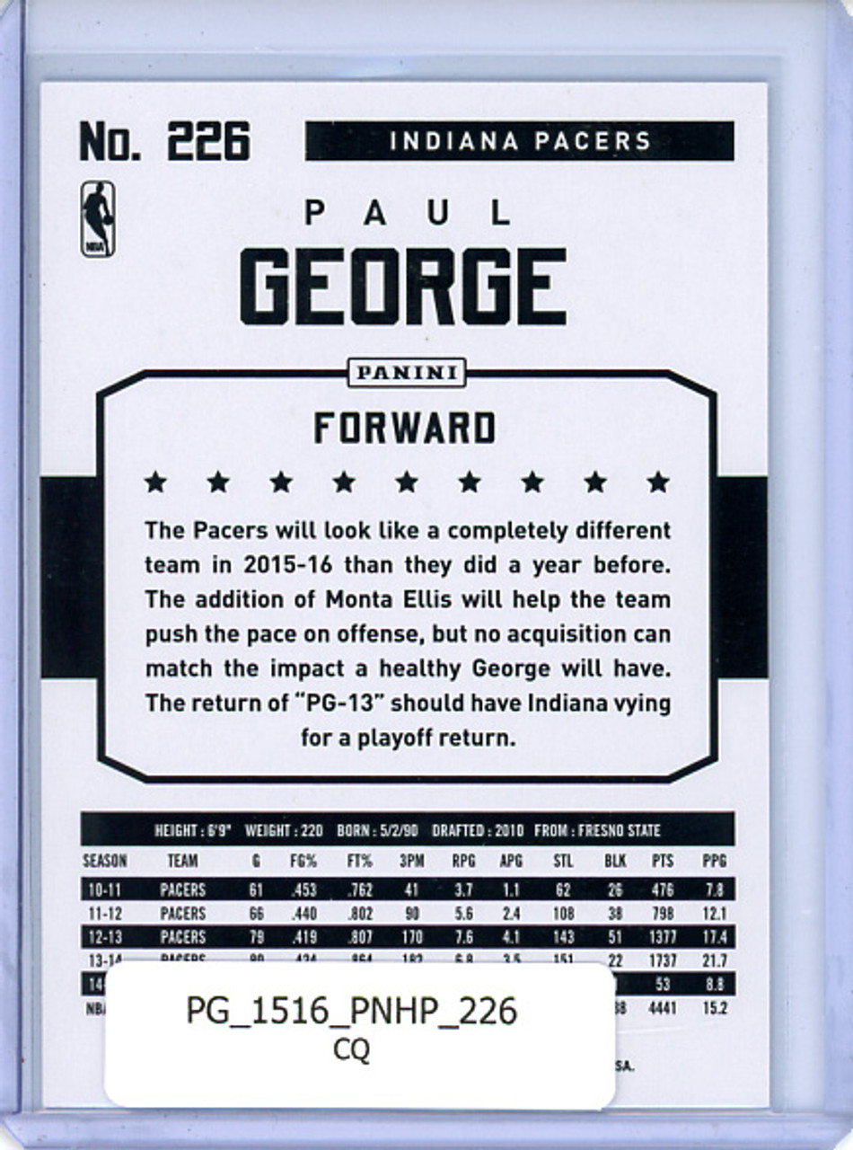 Paul George 2015-16 Hoops #226 (CQ)