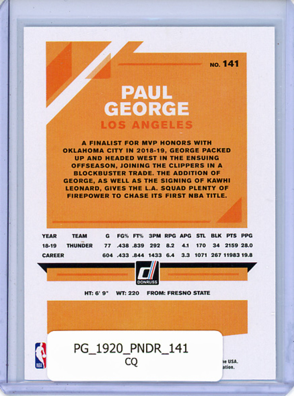 Paul George 2019-20 Donruss #141 (CQ)