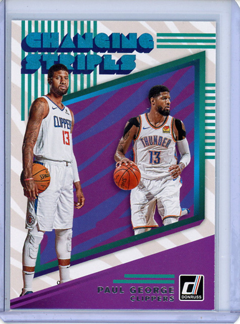 Paul George 2019-20 Donruss, Changing Stripes #8 (CQ)