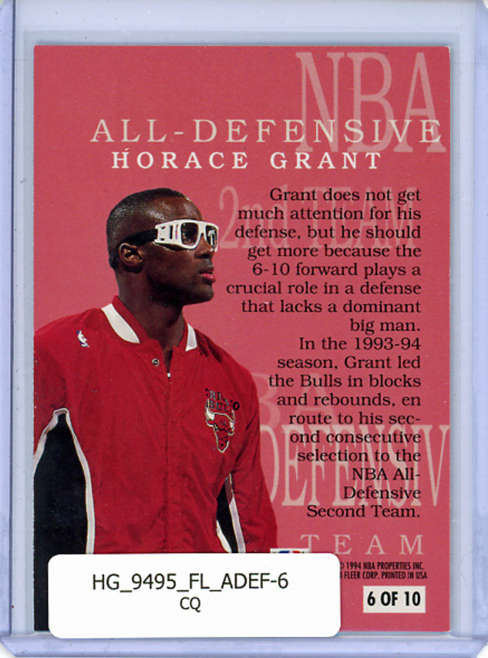 Horace Grant 1994-95 Fleer, All-Defense #6 (CQ)