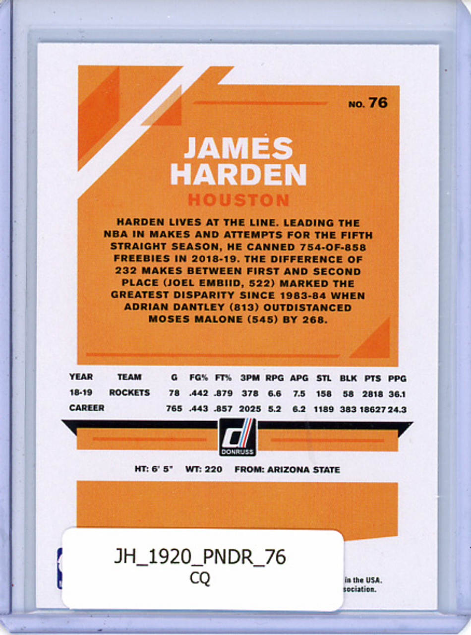 James Harden 2019-20 Donruss #76 (CQ)