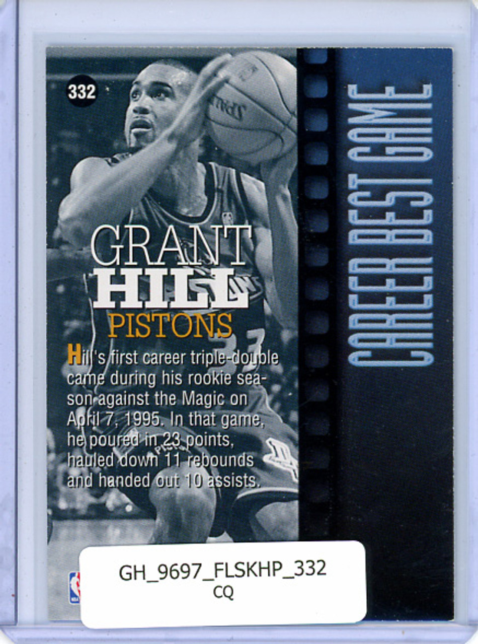 Grant Hill 1996-97 Hoops #332 Career Best Game (CQ)