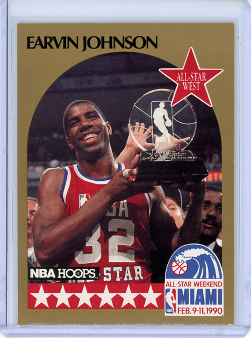 Magic Johnson 1990-91 Hoops #18 All-Star (CQ)
