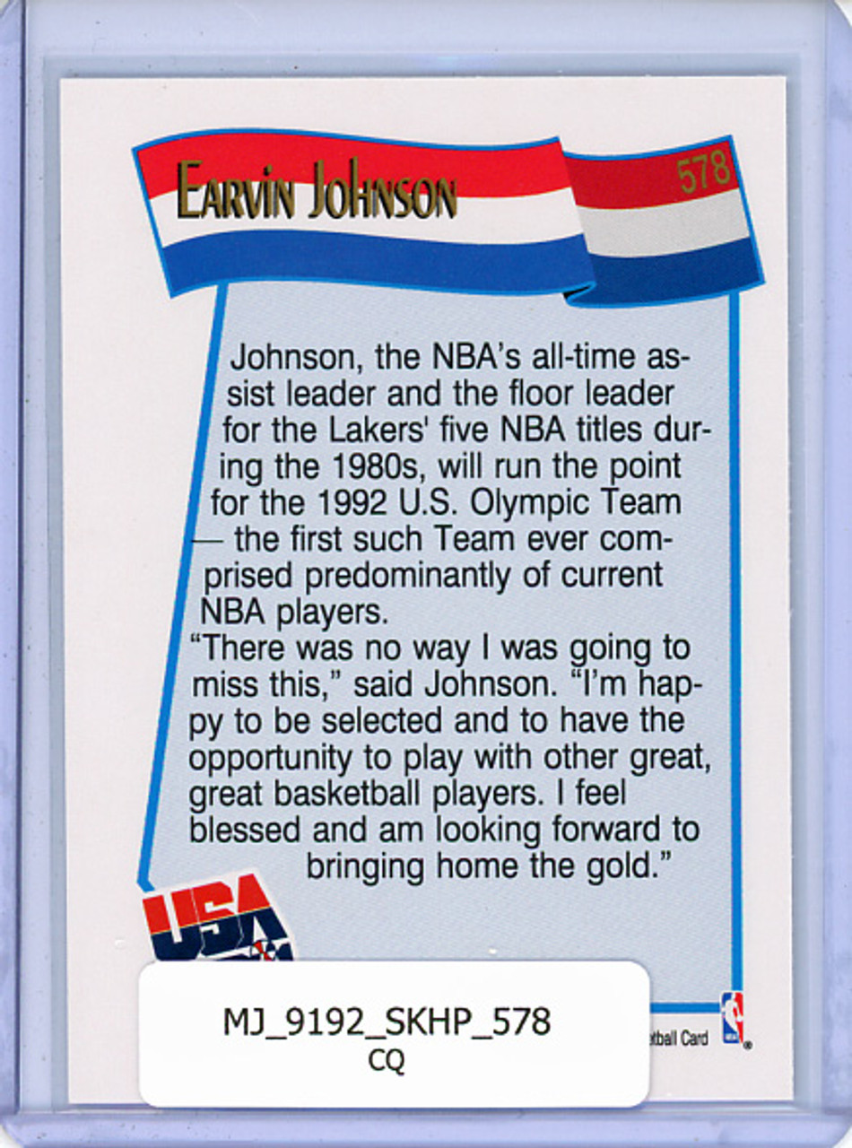 Magic Johnson 1991-92 Hoops #578 USA (CQ)