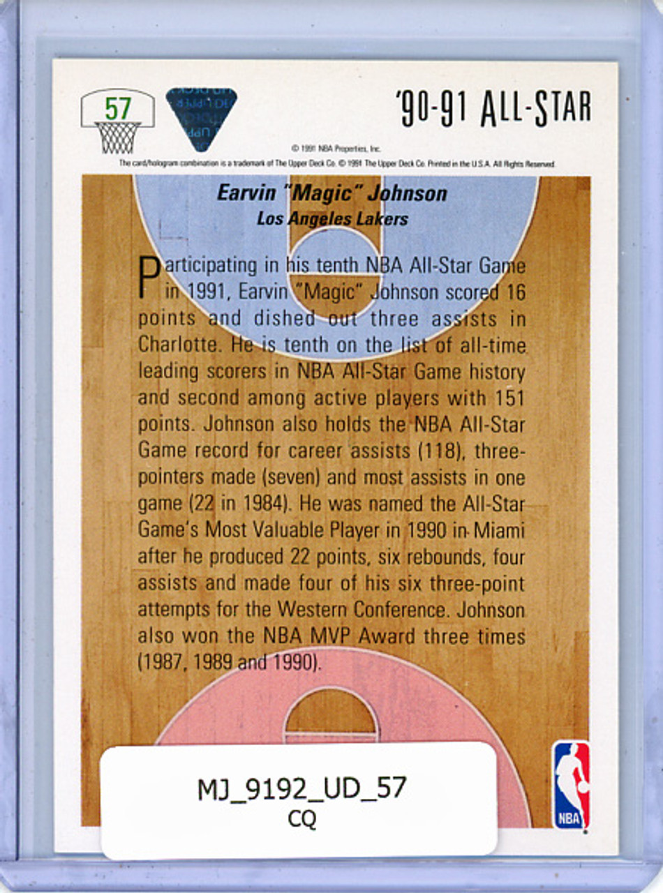 Magic Johnson 1991-92 Upper Deck #57 All-Star (CQ)